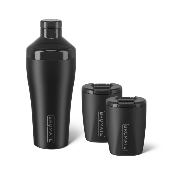 Cocktail Shaker + Rocks Bundle Matte Black | 22/12oz