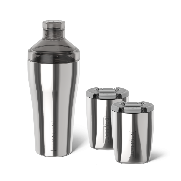 Cocktail Shaker + Rocks Bundle Polished Stainless | 22/12oz