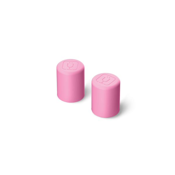 Magnetic Straw Cover Pink Checker | 2-Pack