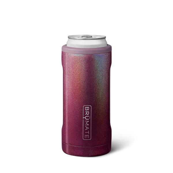 Hopsulator Slim Glitter Merlot | 12oz Slim Cans